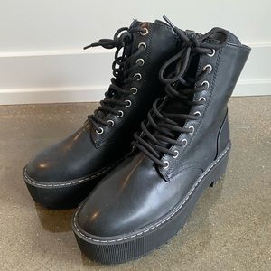 H&M Black Platform Boots